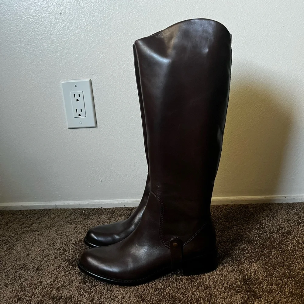 Via Spiga Women's Brown Leather Boots - Picture 4 of 5